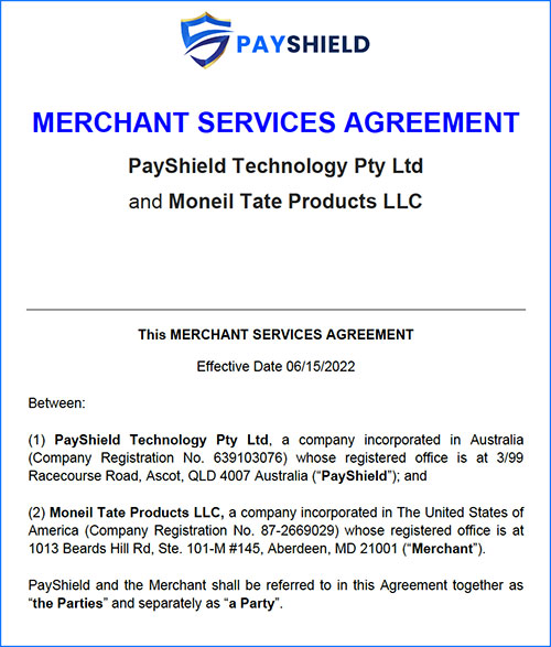 Chargeback Management Vendor Agreement Sample