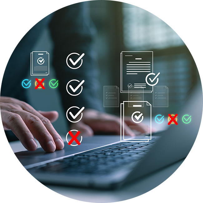 Fraud and acceptance marks on reports